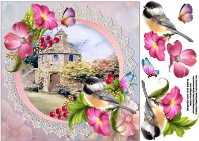 8x8 Dovecote Cottage with Winged Friends