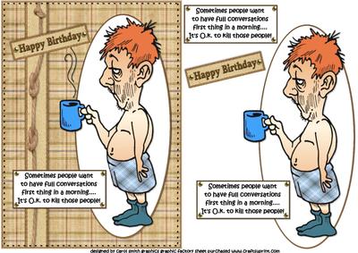 Bert Isn't a Morning Person Quick Card