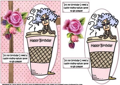 Stella Needs a Special Latte Quick Card