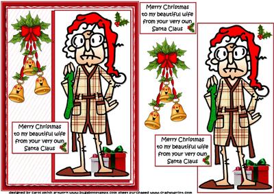 Gus Sends Stella Christmas Wishes Quick Card
