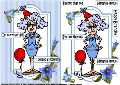 Stella's Not That Old Quick Card