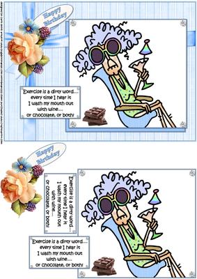 Stella Washes Her Mouth Out Quick Card
