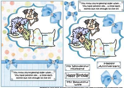 Stella and Gus Have Pension Sex Quick Card