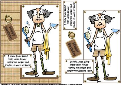 Gus Takes Longer to Wash His Face Quick Card