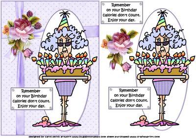 Stella Has a Birthday Cake Quick Card
