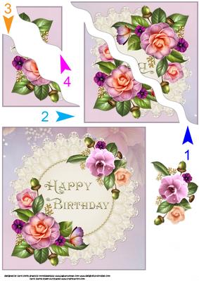 Happy Birthday Camellias Side Stacker