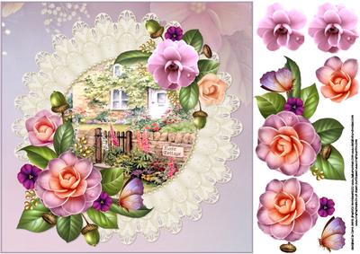 8x8 Rose Cottage with Camellias