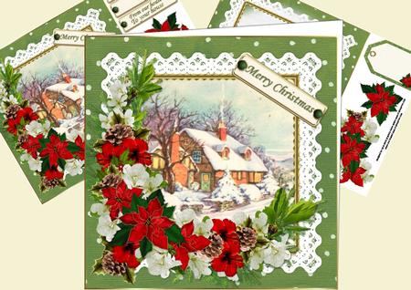 8x8 Christmas Cottage Mini Kit
