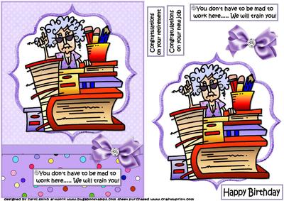 Stella Will Train You New Job/retirement Quick Card