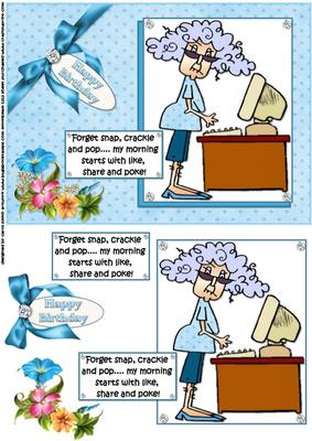 Stella Wakes Up to Facebook Quick Card