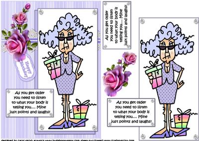 Stella Listens to Her Body Quick Card