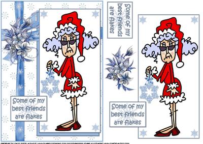Stella's Friends Are Flakes Christmas Quick Card
