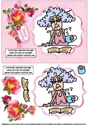 Stella Has Lost Her Train of Thought Quick Card