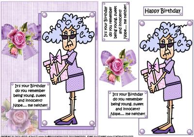 Stella Young Sweet and Innocent Quick Card