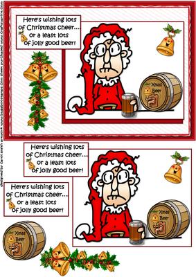Gus Sending Christmas Cheer Quick Card