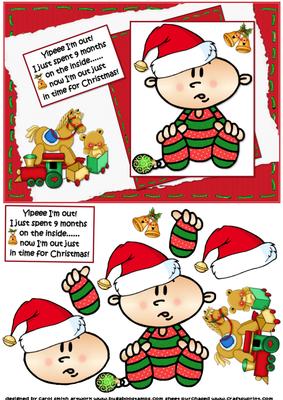 Yipee I'm Out New Christmas Baby