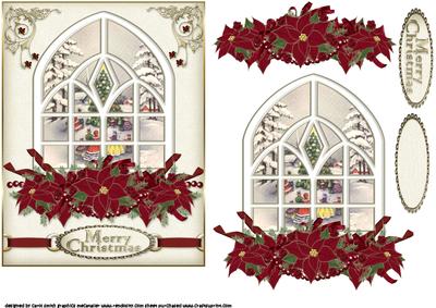 Vintage Christmas Through the Window