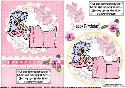 Stella Rolls Out of Bed Easy Quick Card