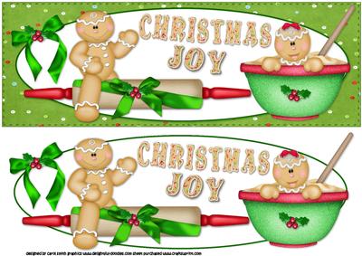 Large Dl Lets Bake for Christmas Quick Card