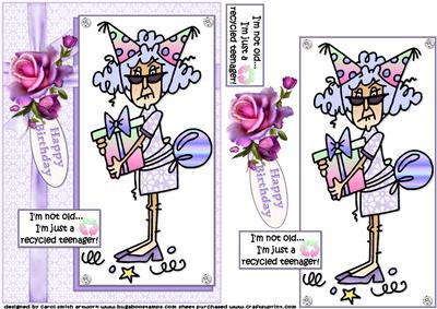 Stella a Recycled Teenager Quick Card