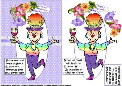 Edna Has a Good Laugh Quick Card
