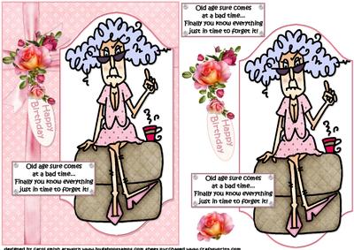 Stella Bad Time for Old Age Quick Card