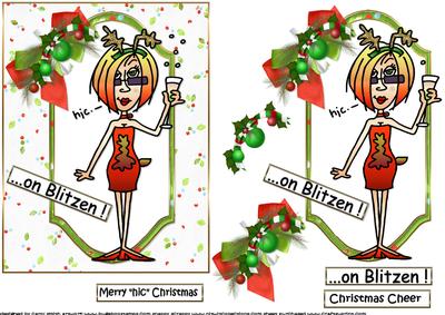 J.j. Sends Christmas Cheer Choice of Captions Quick Card