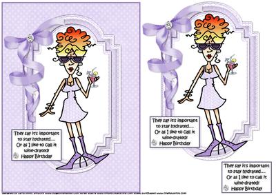 Rita Like to Stay Hydated Quick Card