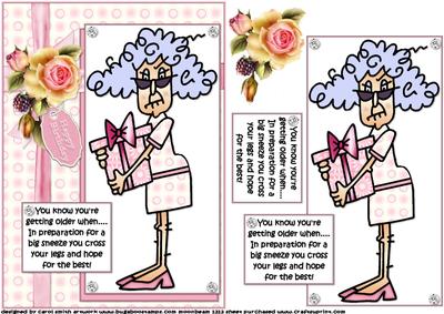 Stella Prepares for a Sneeze Quick Card