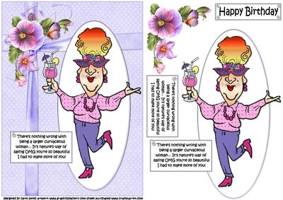 Edna is a Beautiful Woman Quick Card