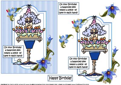 Stella and Her Birthday Diet Quick Card