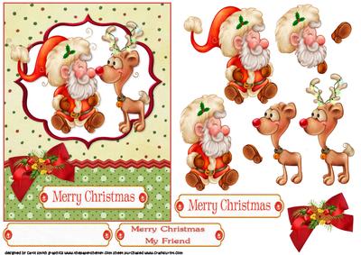 Santa and Rudolf Friends