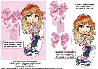 Teen Diva Top of the Class Quick Card