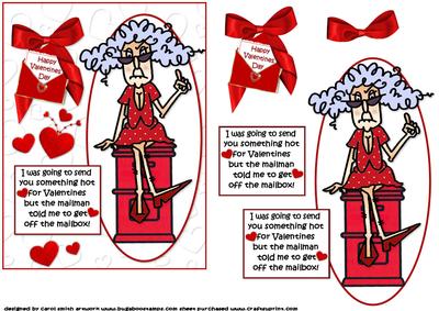 Stella and the Valentine Postman Quick Card