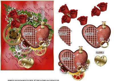 My Steamy Heart Steampunk Valentine