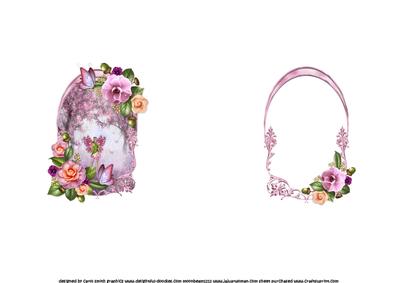 Pink Fairy in Apple Blossom Wood Insert