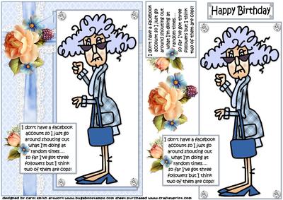 Stella Doesn't Have a Facebook Account Quick Card