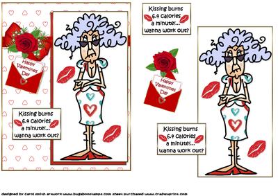 Stella Valentine Kisses Quick Card