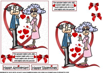 Stella and Gus in Love Quick Card