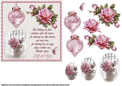 Roses with Verse for Mother