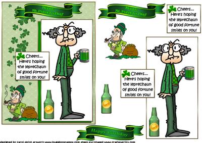 Gus on St Patrick's Day Quick Card