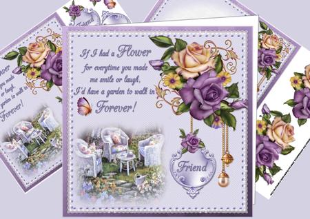 8x8 Flowers for My Friend Mini Kit
