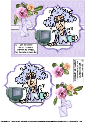 Stella is Having a Great Day Quick Card