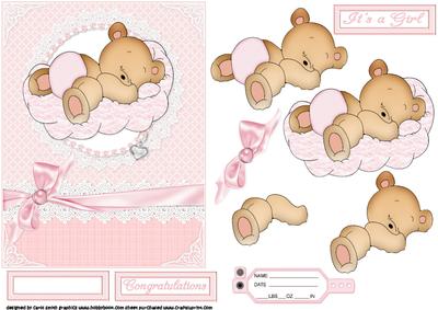Beary Sweet New Baby Girl