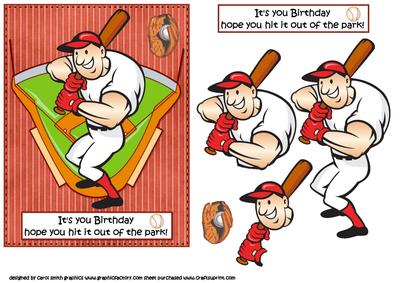 Baseball Birthday Red