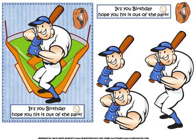 Baseball Birthday Blue