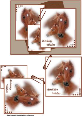 The Mare and Her Foal Birthday Wishes