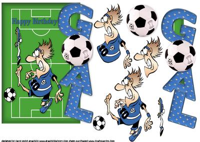 Over the Edge Birthday Goal Blue