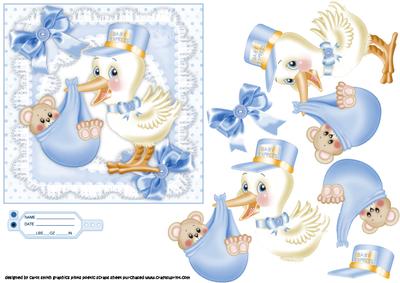 The Stork and the New Baby Boy