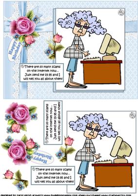 Stella and Internet Scams Quick Card